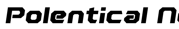 Polentical Neon font preview